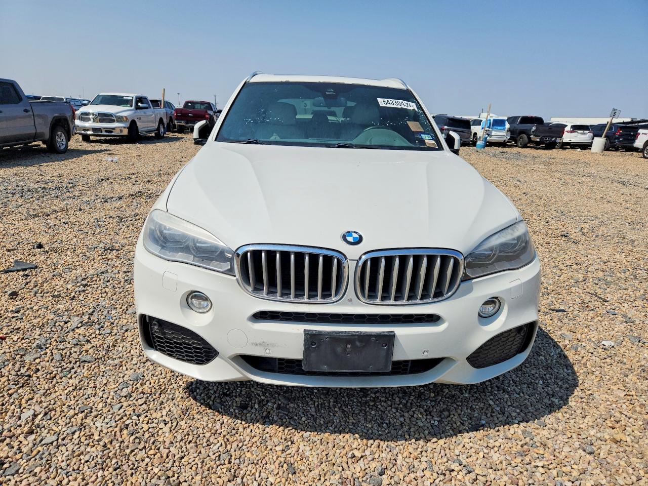 2014 Bmw X5 Xdrive50i White vin: 5UXKR6C55E0J73012