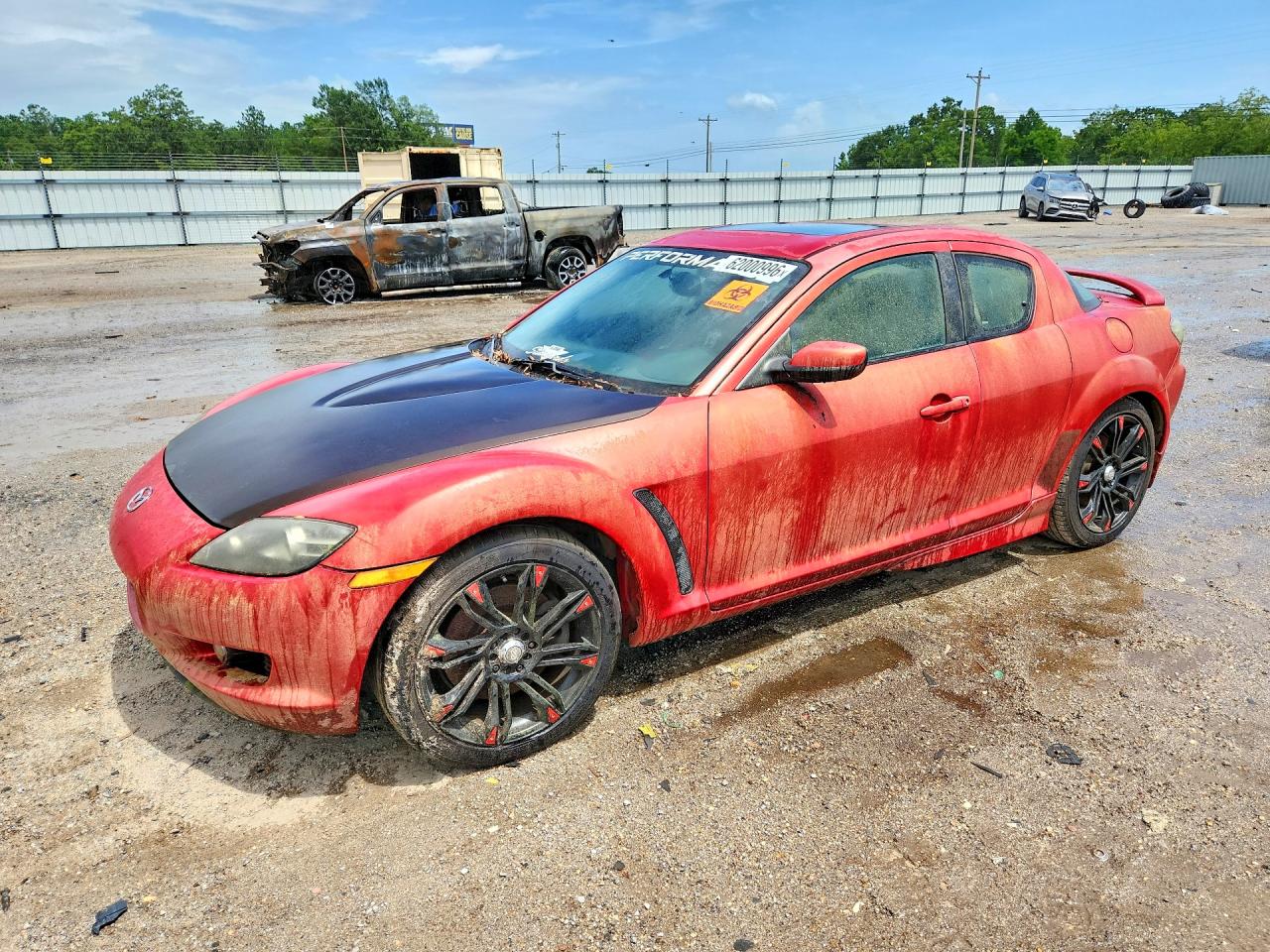2004 Mazda Rx8 Red vin: JM1FE173X40140175