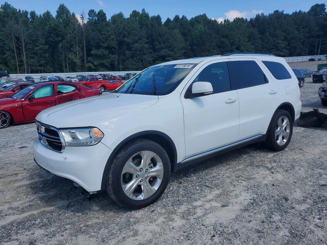 2015 Dodge Durango Limited White vin: 1C4RDHDG5FC795460