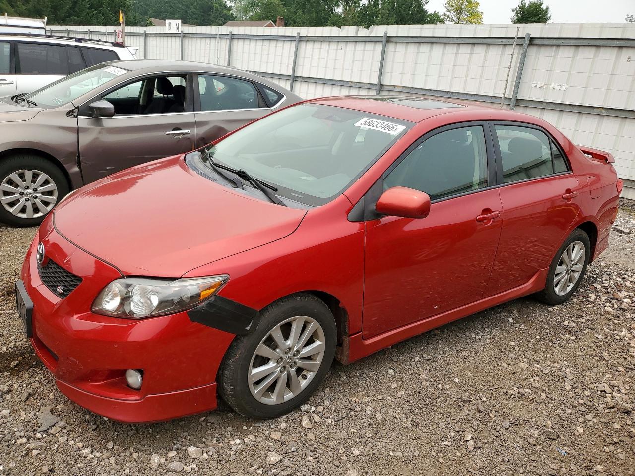 2010 Toyota Corolla S Red vin: 2T1BU4EE6AC227385