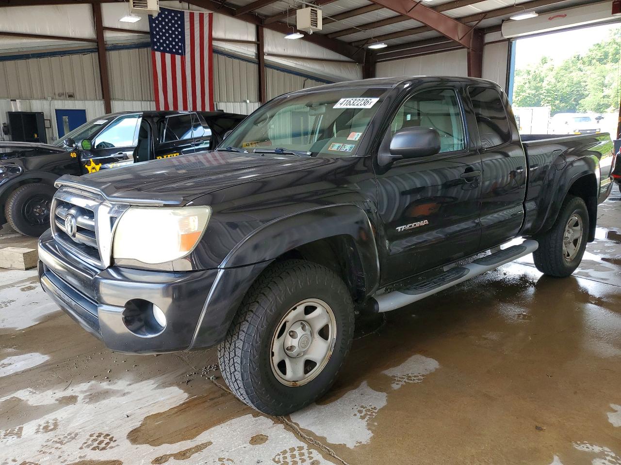 2008 Toyota Tacoma Prerunner Access Cab Black vin: 5TETU62N78Z543175