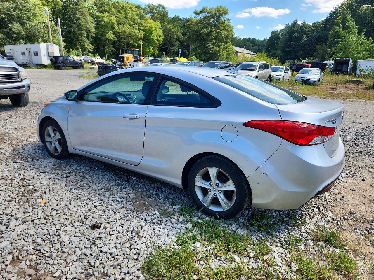2013 Hyundai Elantra Coupe Gs Silver vin: KMHDH6AEXDU006776