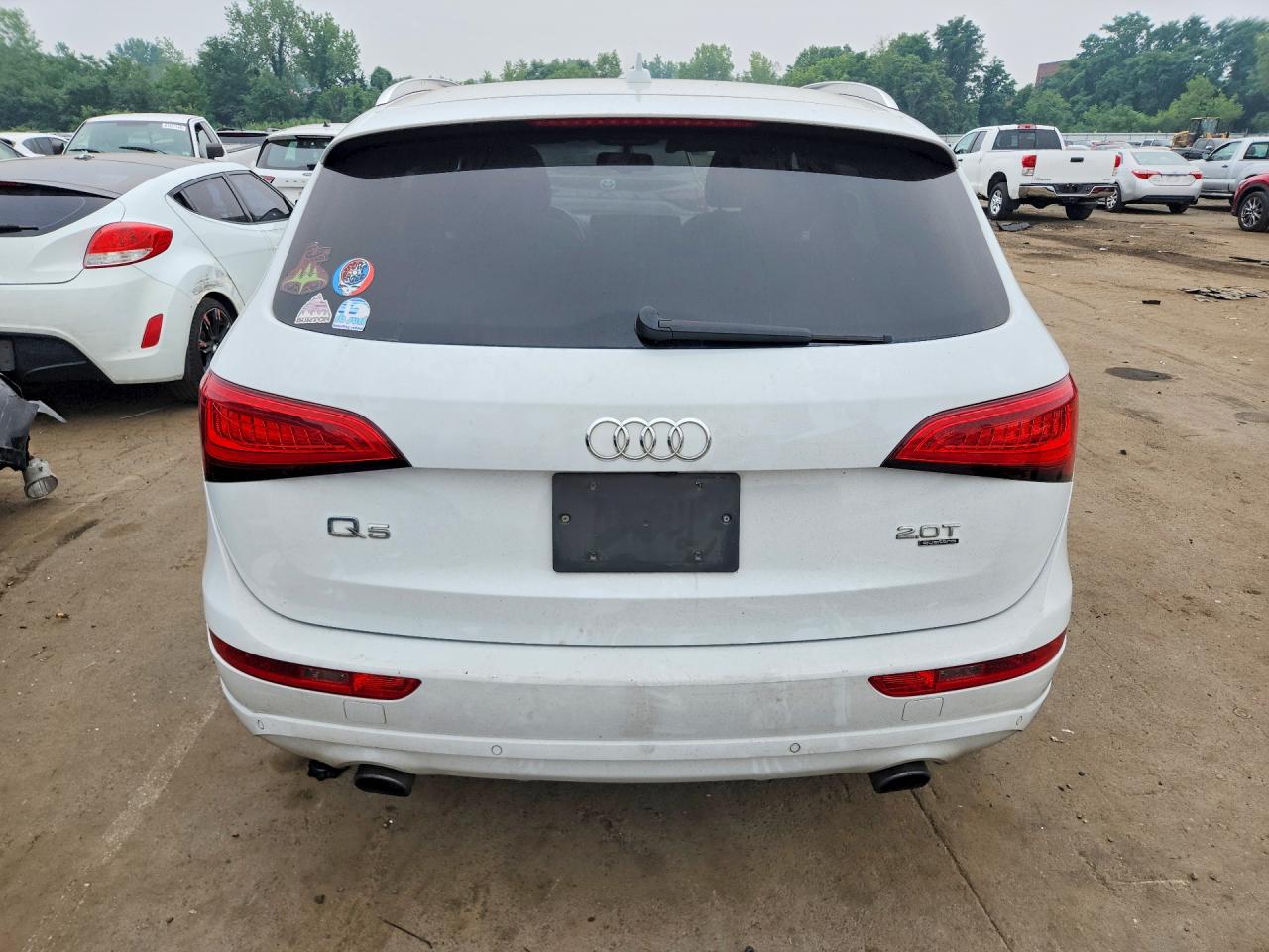 2014 Audi Q5 Premium Plus White vin: WA1LFAFP8EA027772