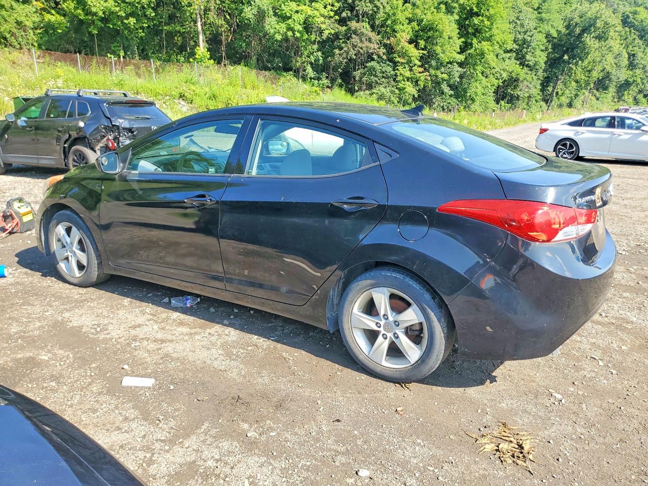 2013 Hyundai Elantra Gls Black vin: KMHDH4AE8DU765253