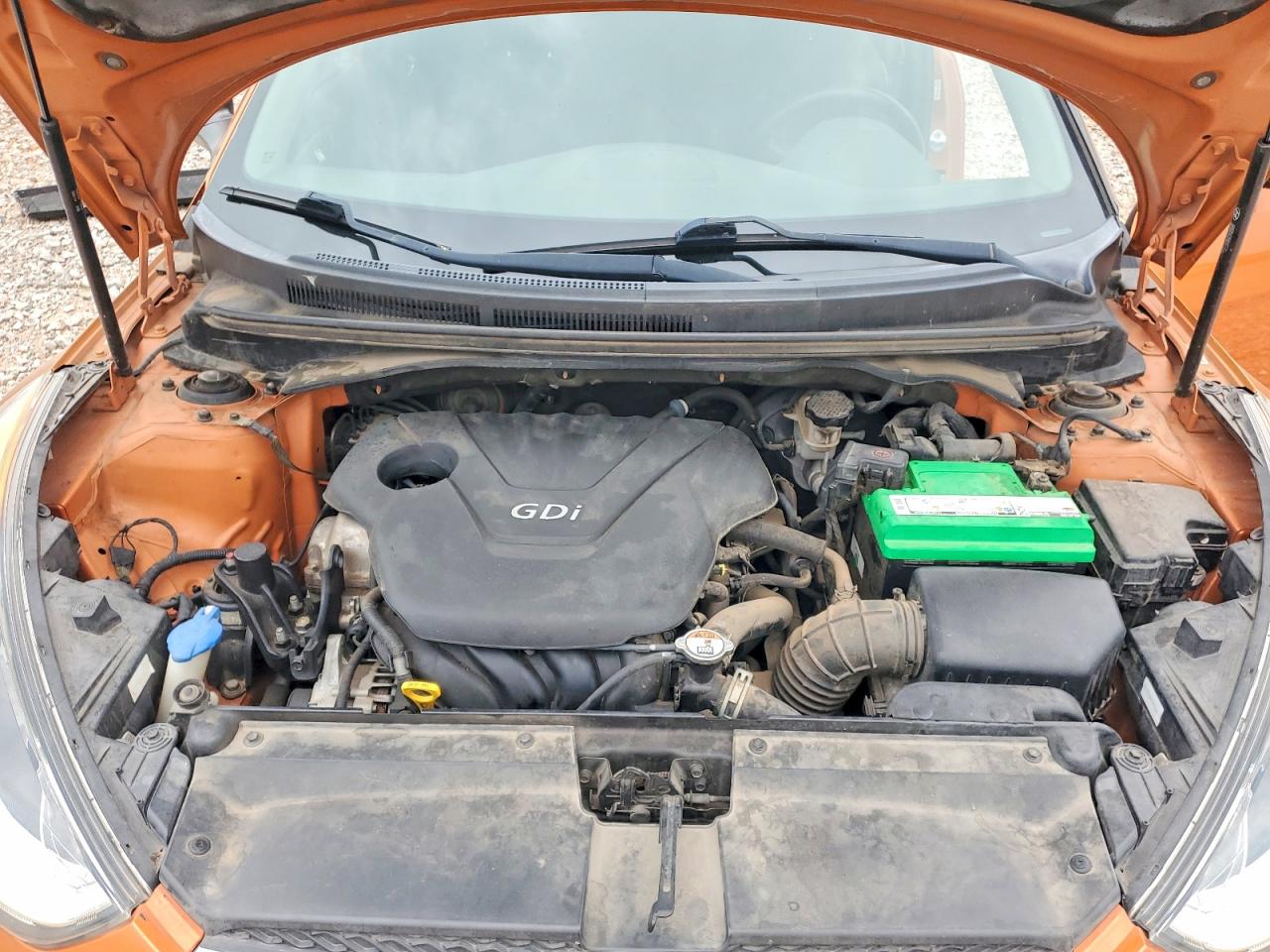 2015 Hyundai Veloster Base Orange vin: KMHTC6AD3FU244070