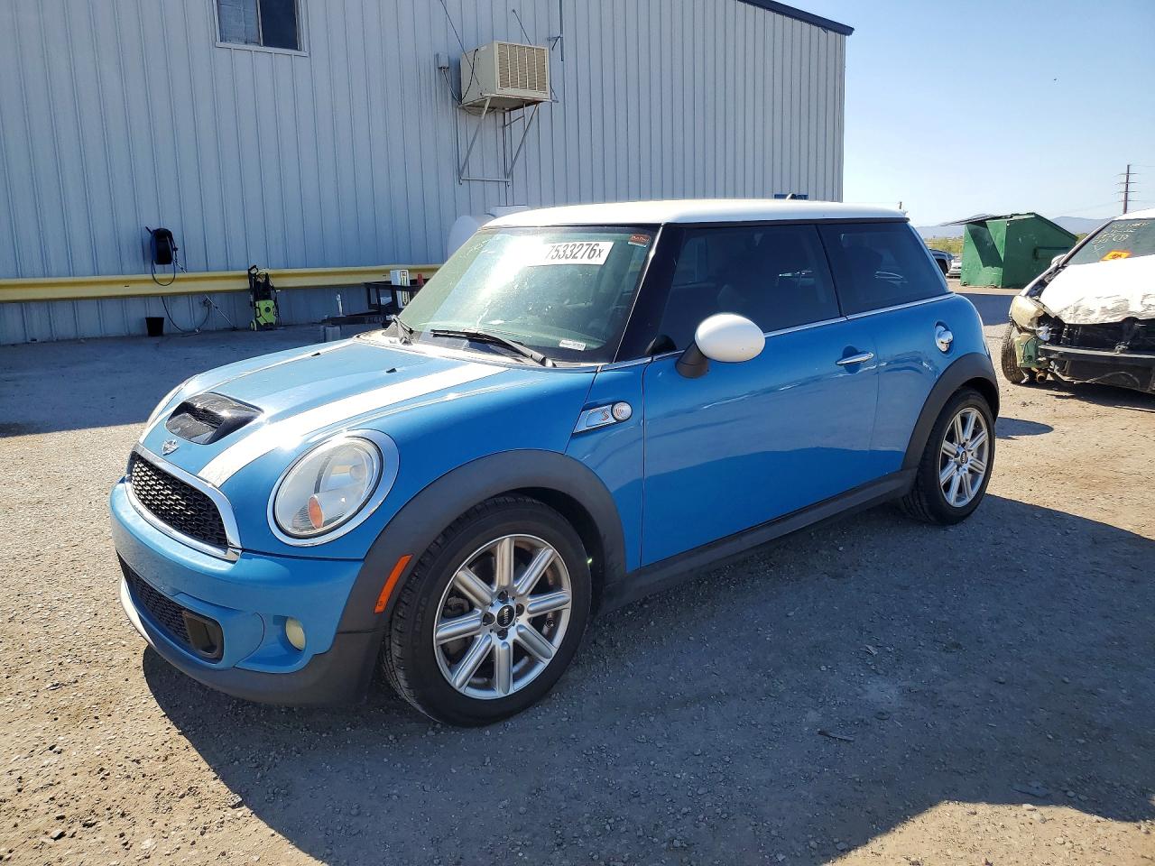 2013 Mini Cooper S Синий vin: WMWSV3C53DT477302