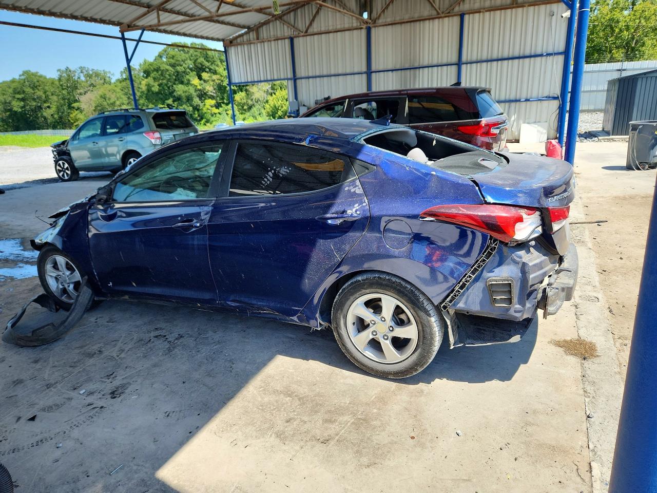 2015 Hyundai Elantra Se Синий vin: 5NPDH4AE1FH637387