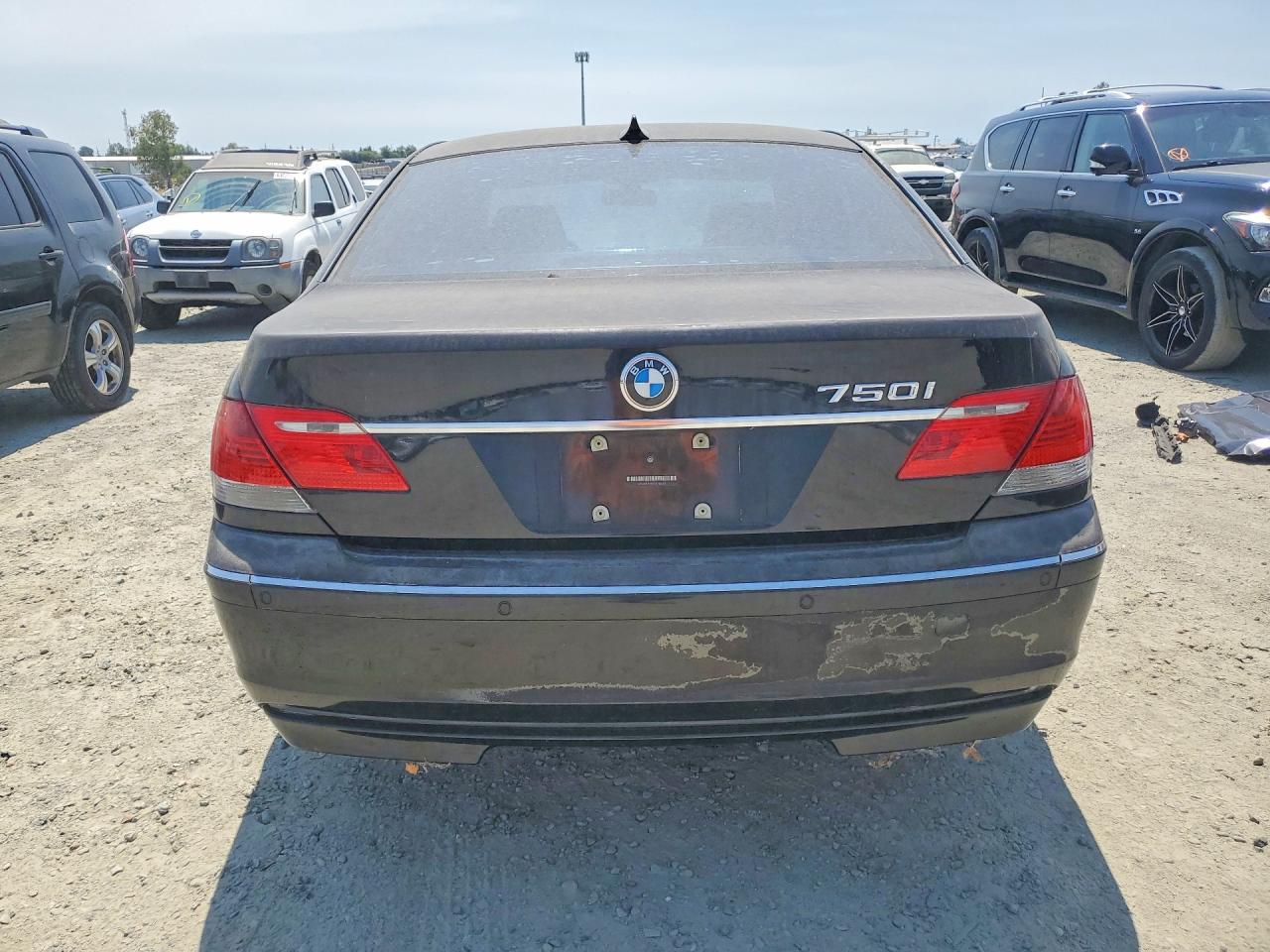 2007 Bmw 750 I Черный vin: WBAHL83547DT10653