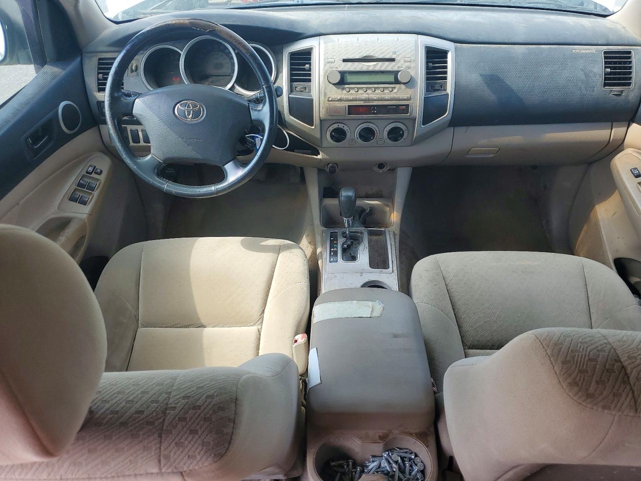 2007 Toyota Tacoma Double Cab Prerunner Белый vin: 3TMJU62N07M049680