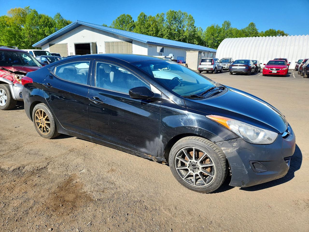 2013 Hyundai Elantra Gls Black vin: 5NPDH4AE2DH217117