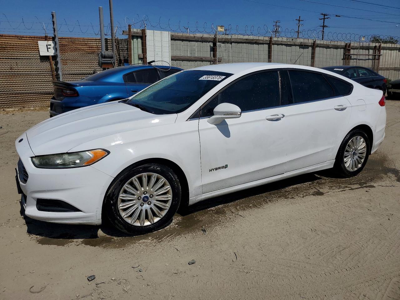2013 Ford Fusion Se Hybrid White vin: 3FA6P0LU0DR229259