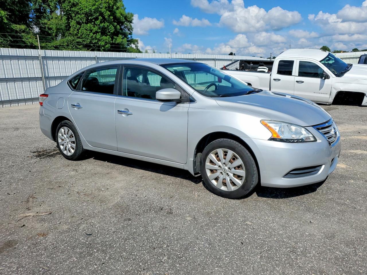 2014 Nissan Sentra S Silver vin: 3N1AB7AP6EY310494