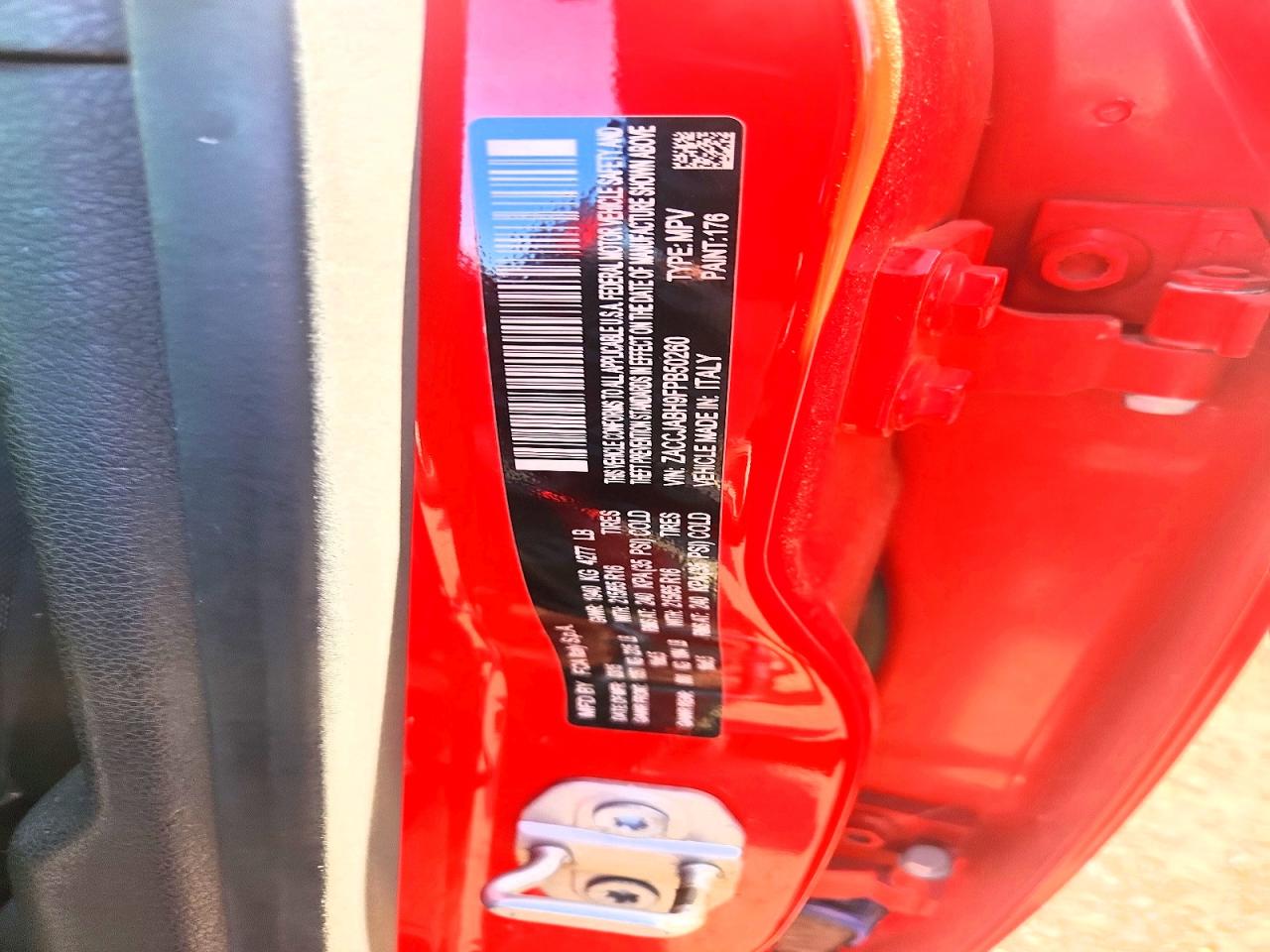 2015 Jeep Renegade Latitude Red vin: ZACCJABH9FPB50260
