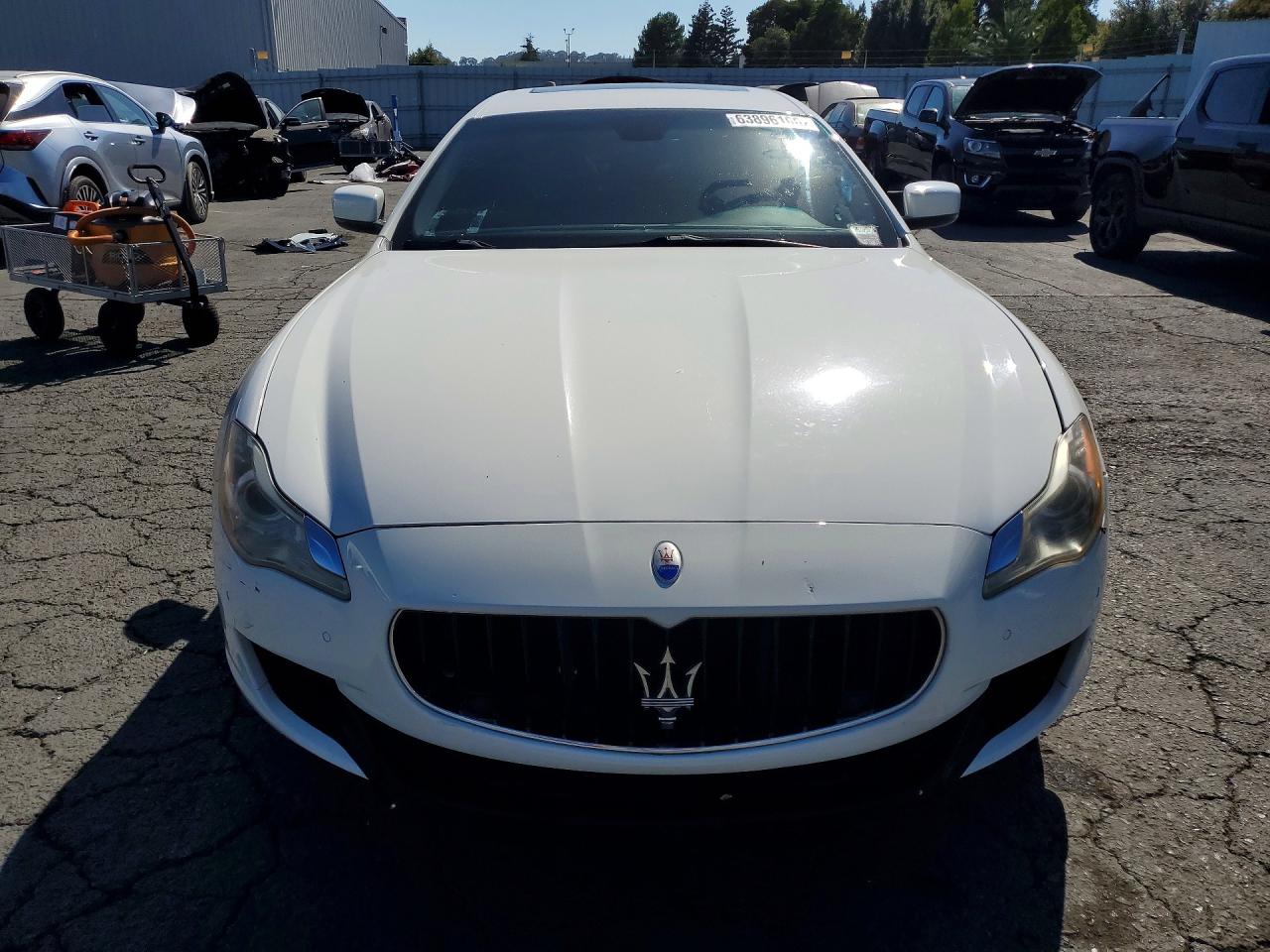 2014 Maserati Quattroporte S White vin: ZAM56RRA3E1126094