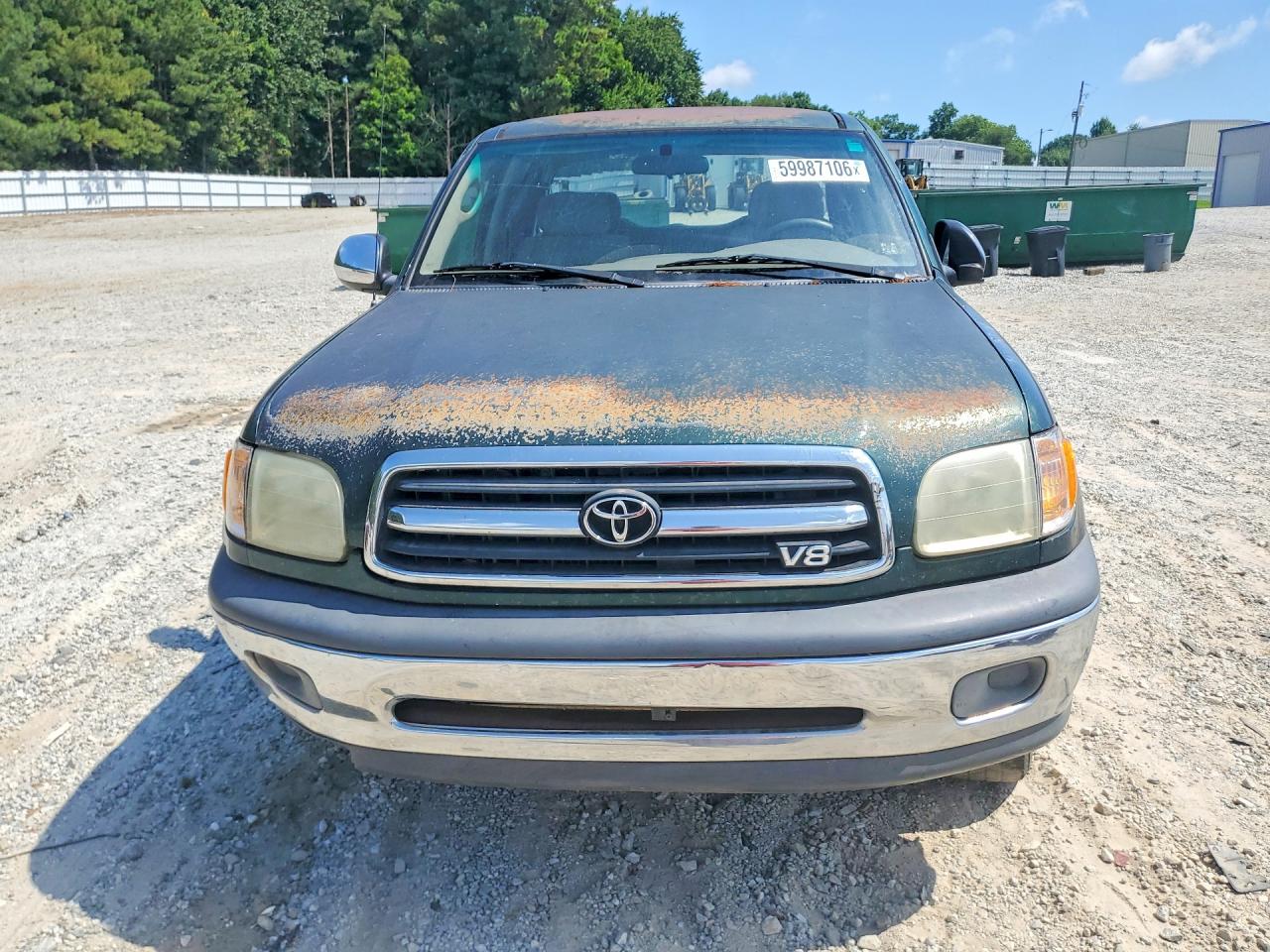 2002 Toyota Tundra Sr5 V8 Green vin: 5TBBT44132S327401