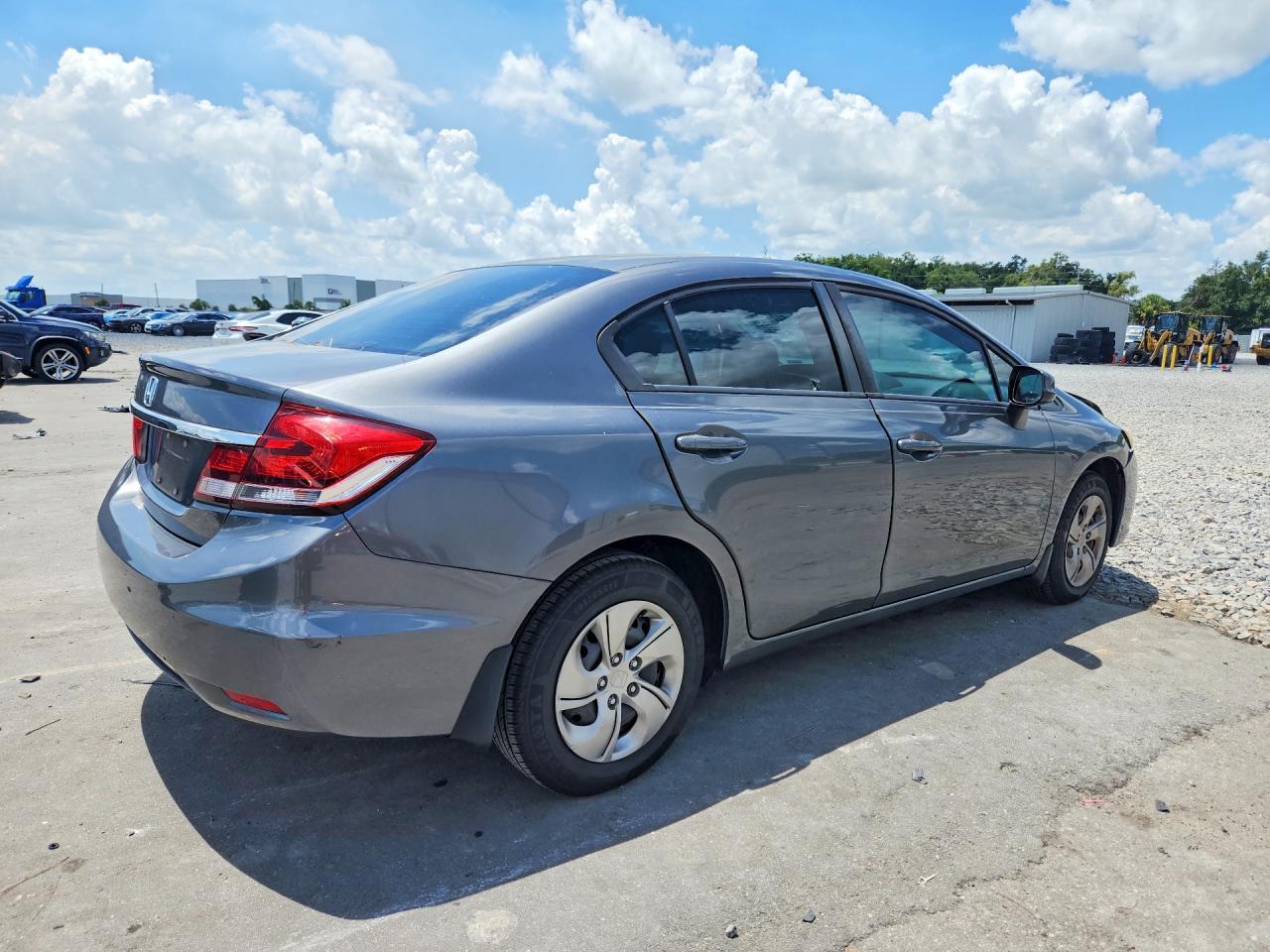 2013 Honda Civic Lx Gray vin: 19XFB2F58DE094595