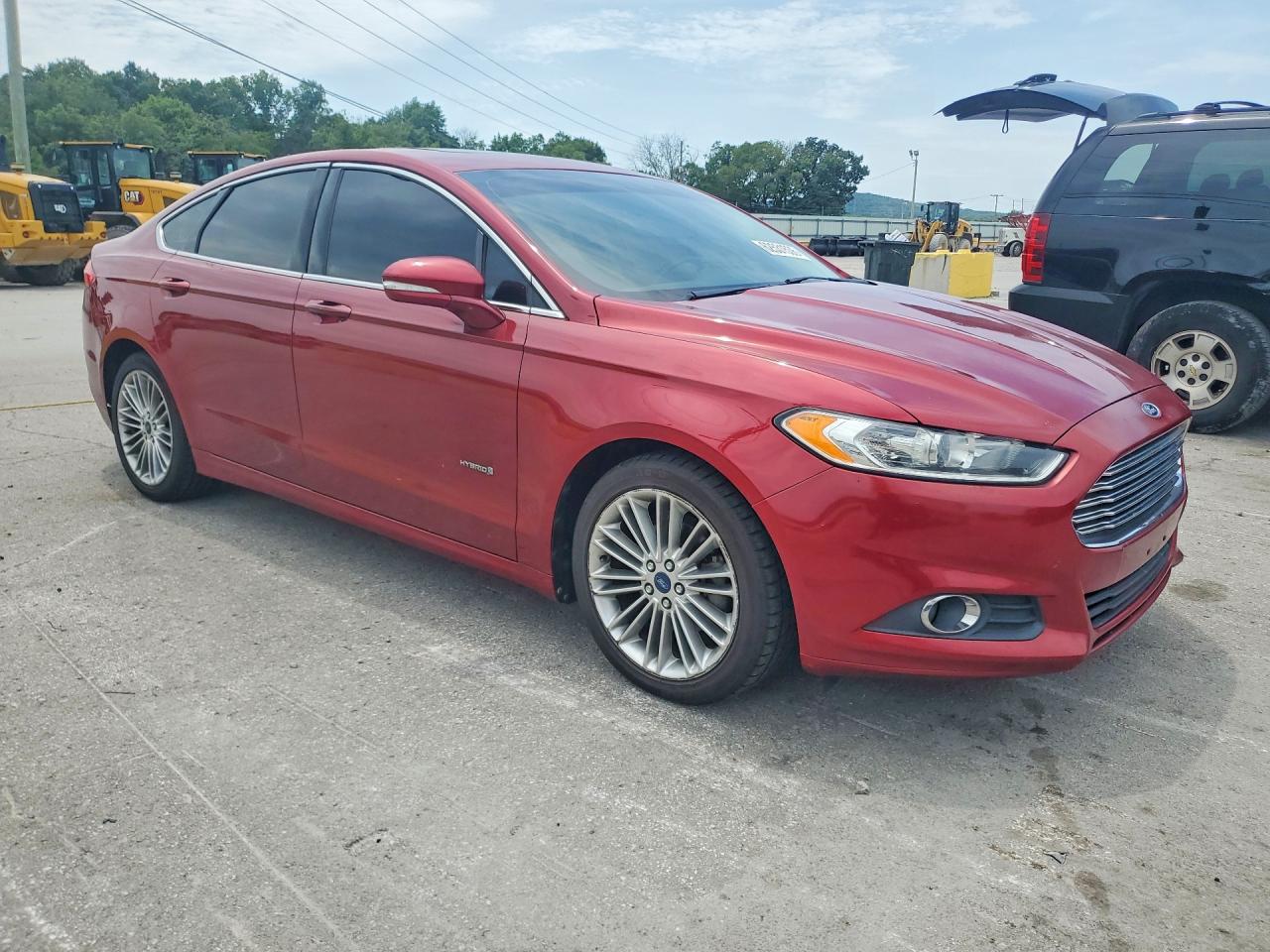2013 Ford Fusion Se Hybrid Red vin: 3FA6P0LUXDR232976