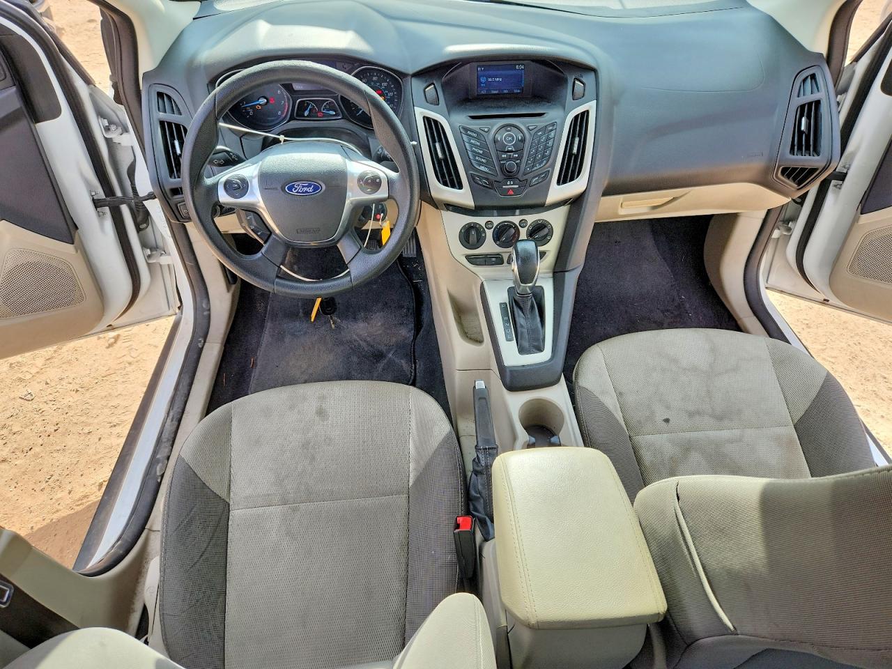 2014 Ford Focus Se White vin: 1FADP3F25EL351716