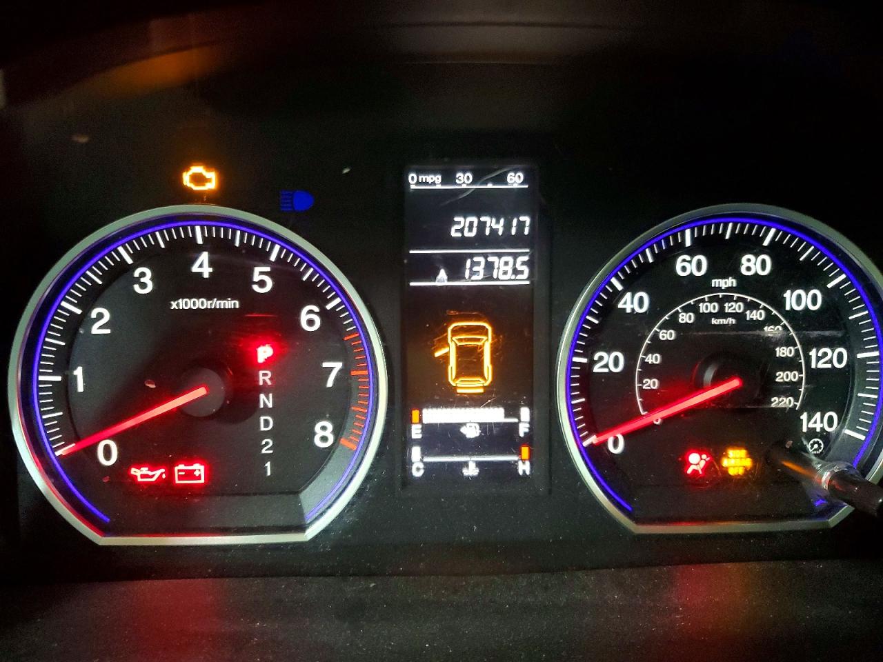 2008 Honda Cr-v Lx Blue vin: JHLRE48328C028362