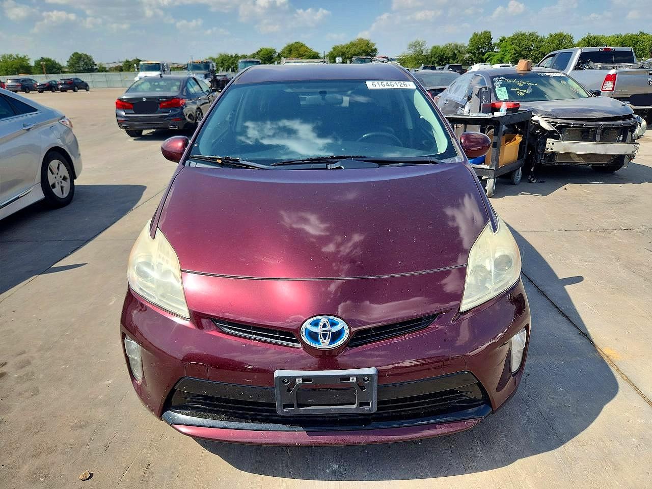 2013 Toyota Prius Persona Series Se Maroon vin: JTDKN3DU2D5611245