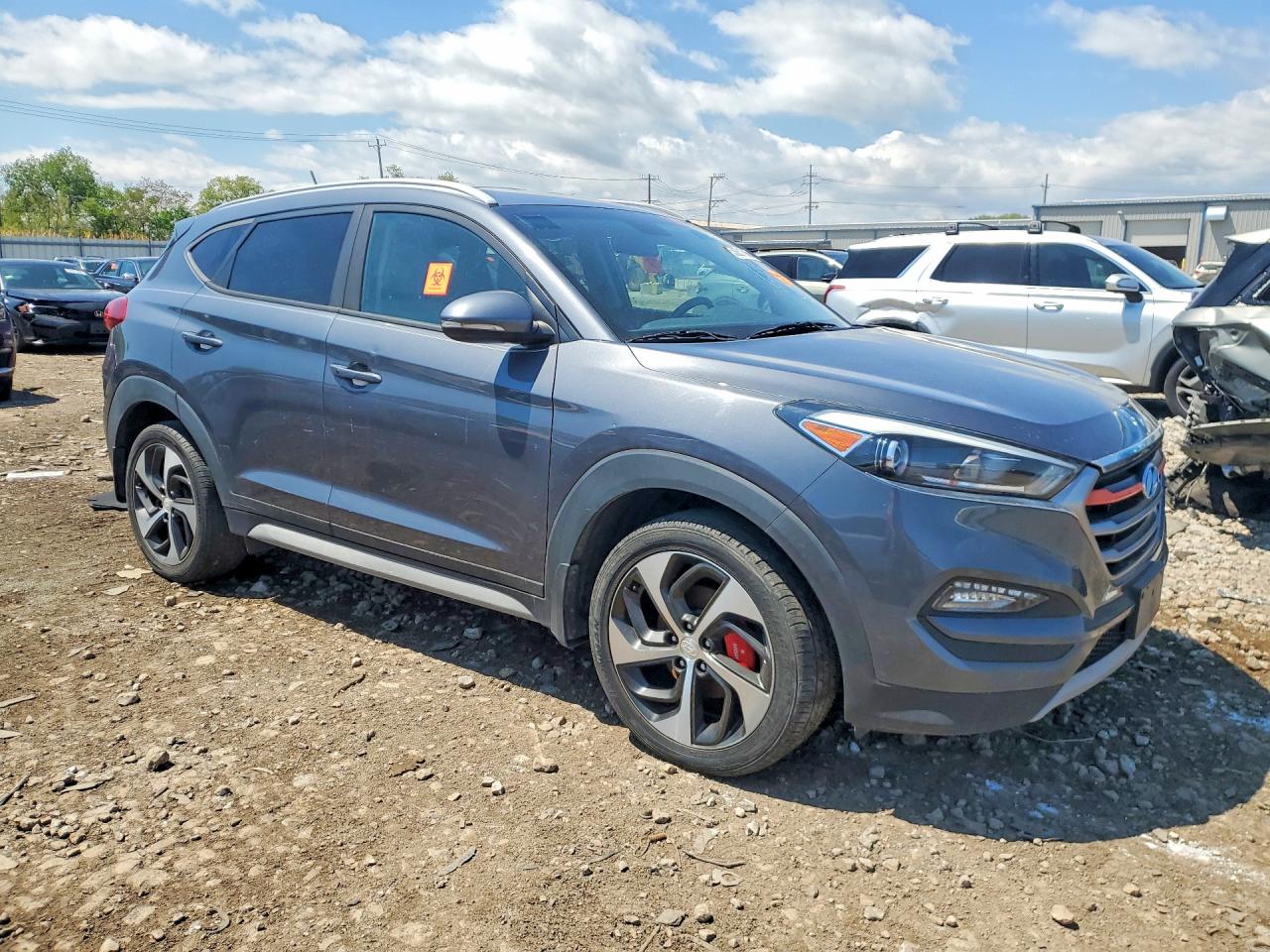 2017 Hyundai Tucson Sport Gray vin: KM8J3CA24HU390226