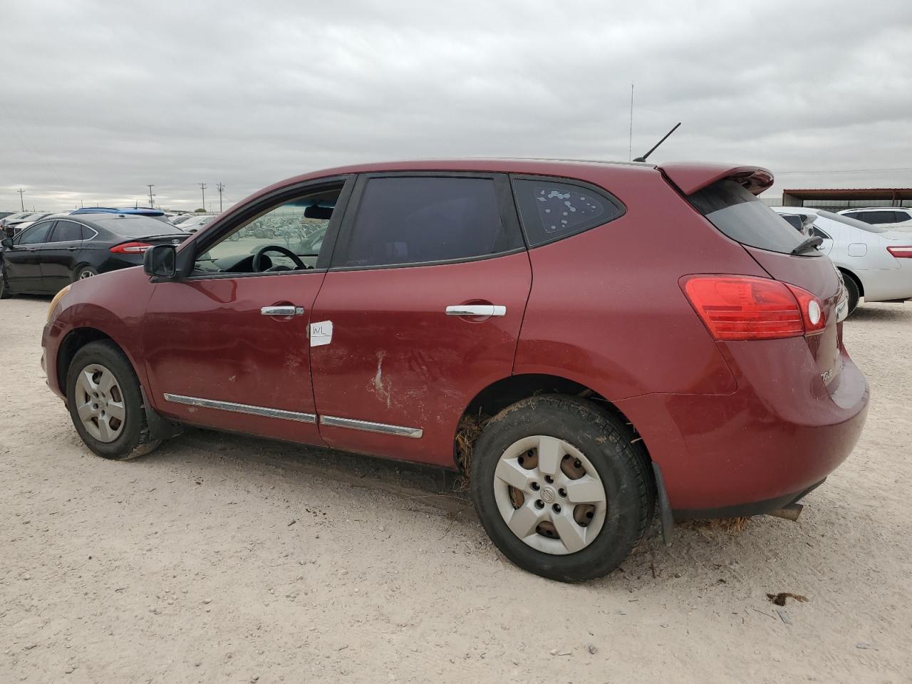 2011 Nissan Rogue S Red vin: JN8AS5MT5BW157852