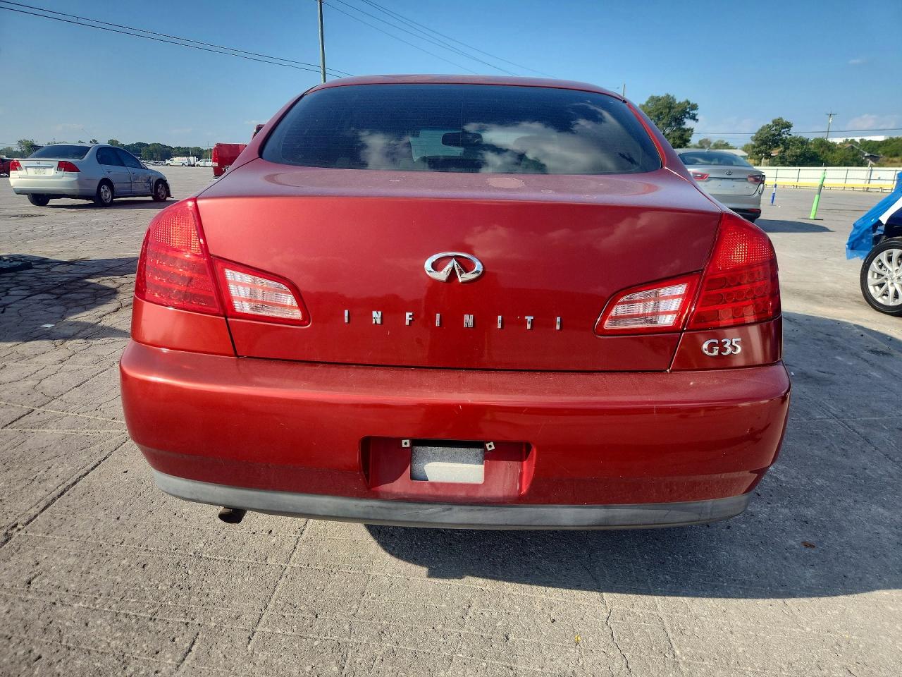 2003 Infiniti G35 Base Red vin: JNKCV51E23M305145