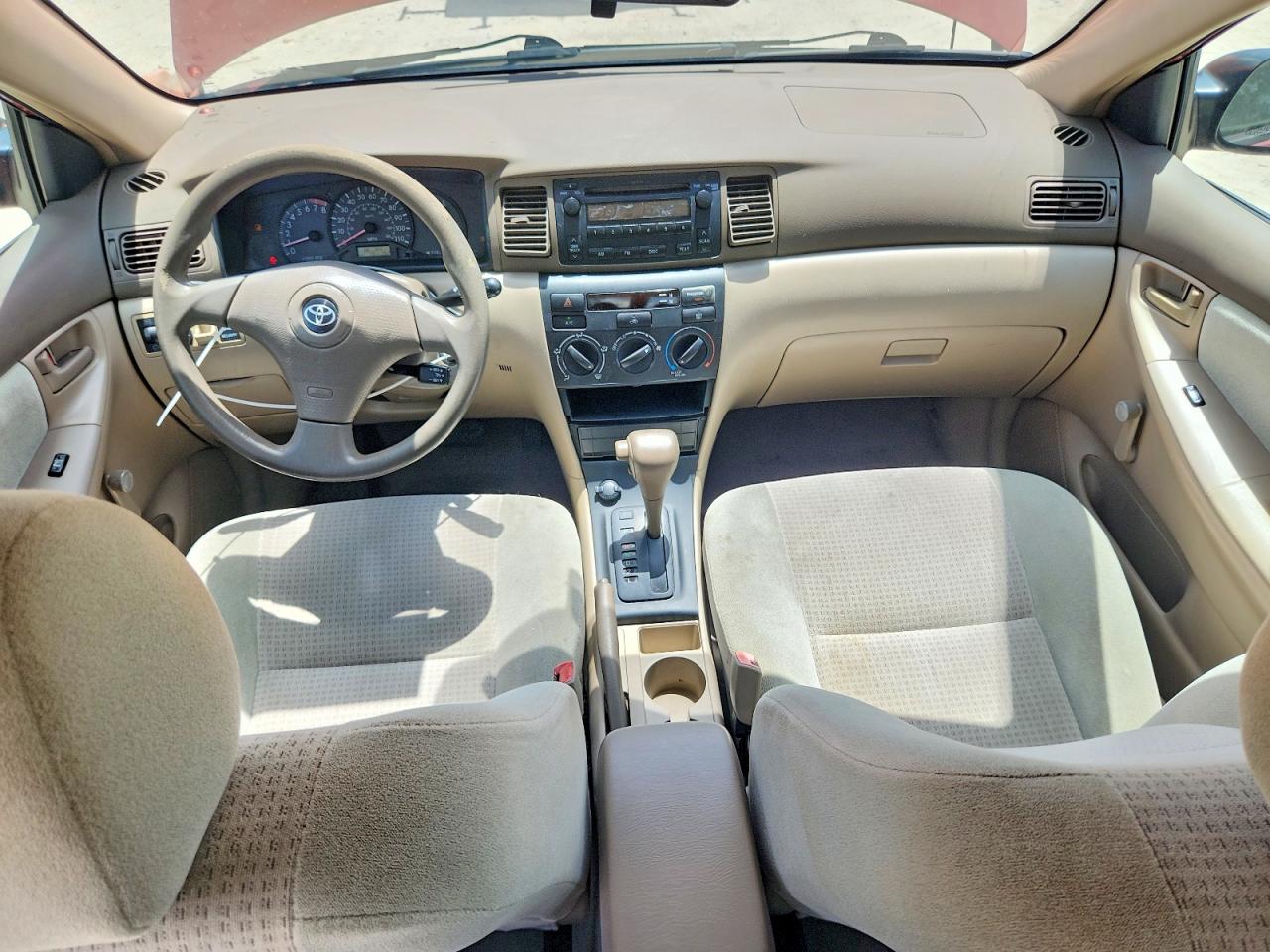 2005 Toyota Corolla Ce Red vin: 2T1BR32E65C455537