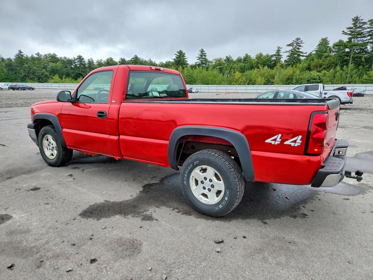 2005 Chevrolet Silverado K1500 Red vin: 1GCEK14X15Z210235