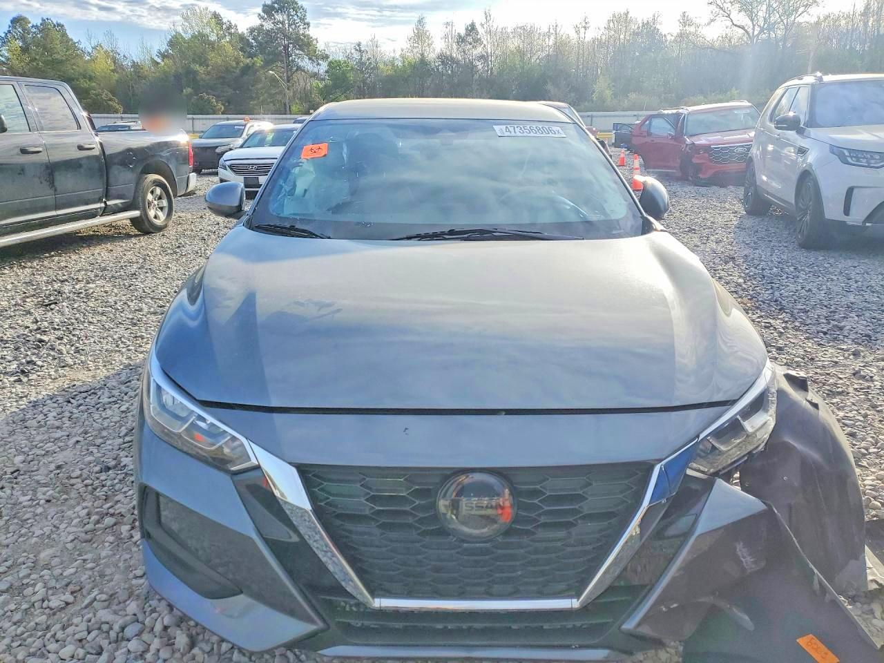 2022 Nissan Sentra S Серый vin: 3N1AB8BV9NY279034
