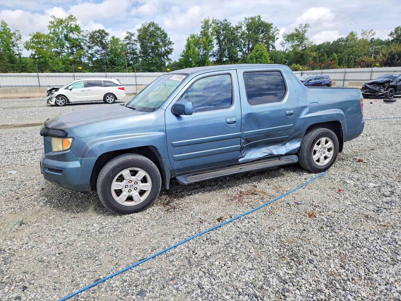 2007 Honda Ridgeline Rtl Blue vin: 2HJYK16547H548672