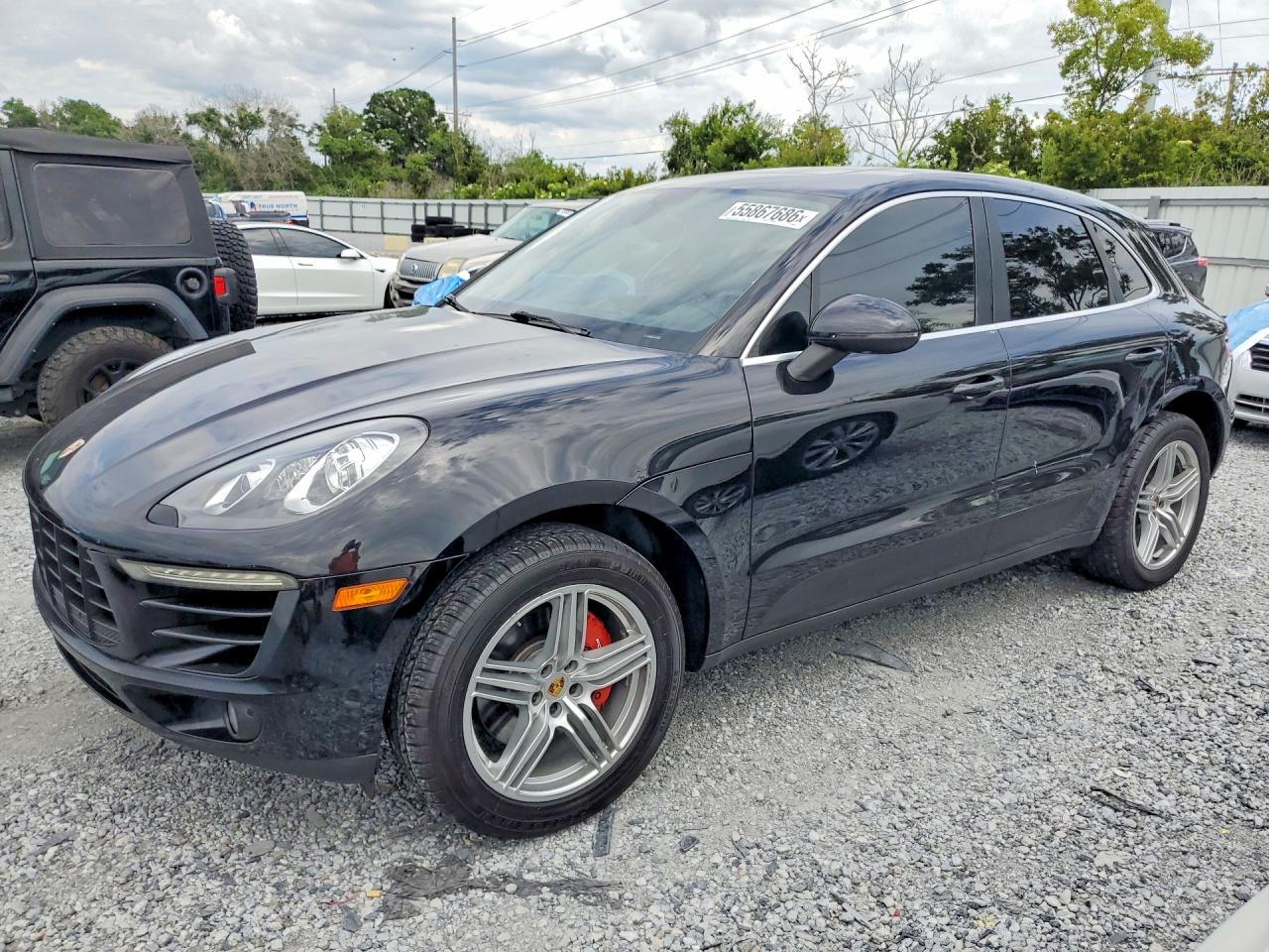 2015 Porsche Macan S Black vin: WP1AB2A56FLB43934