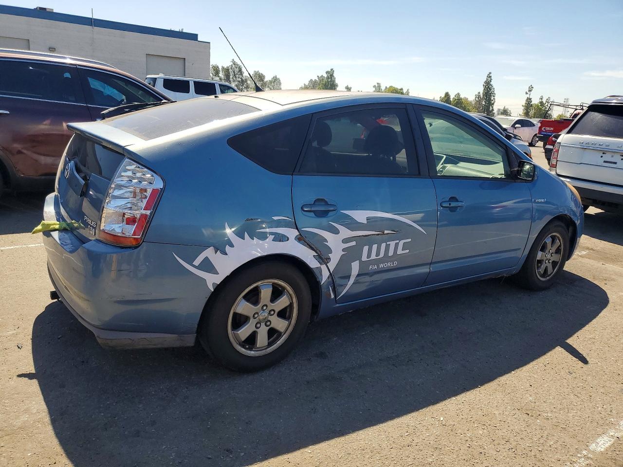 2007 Toyota Prius Base Blue vin: JTDKB20U977675686