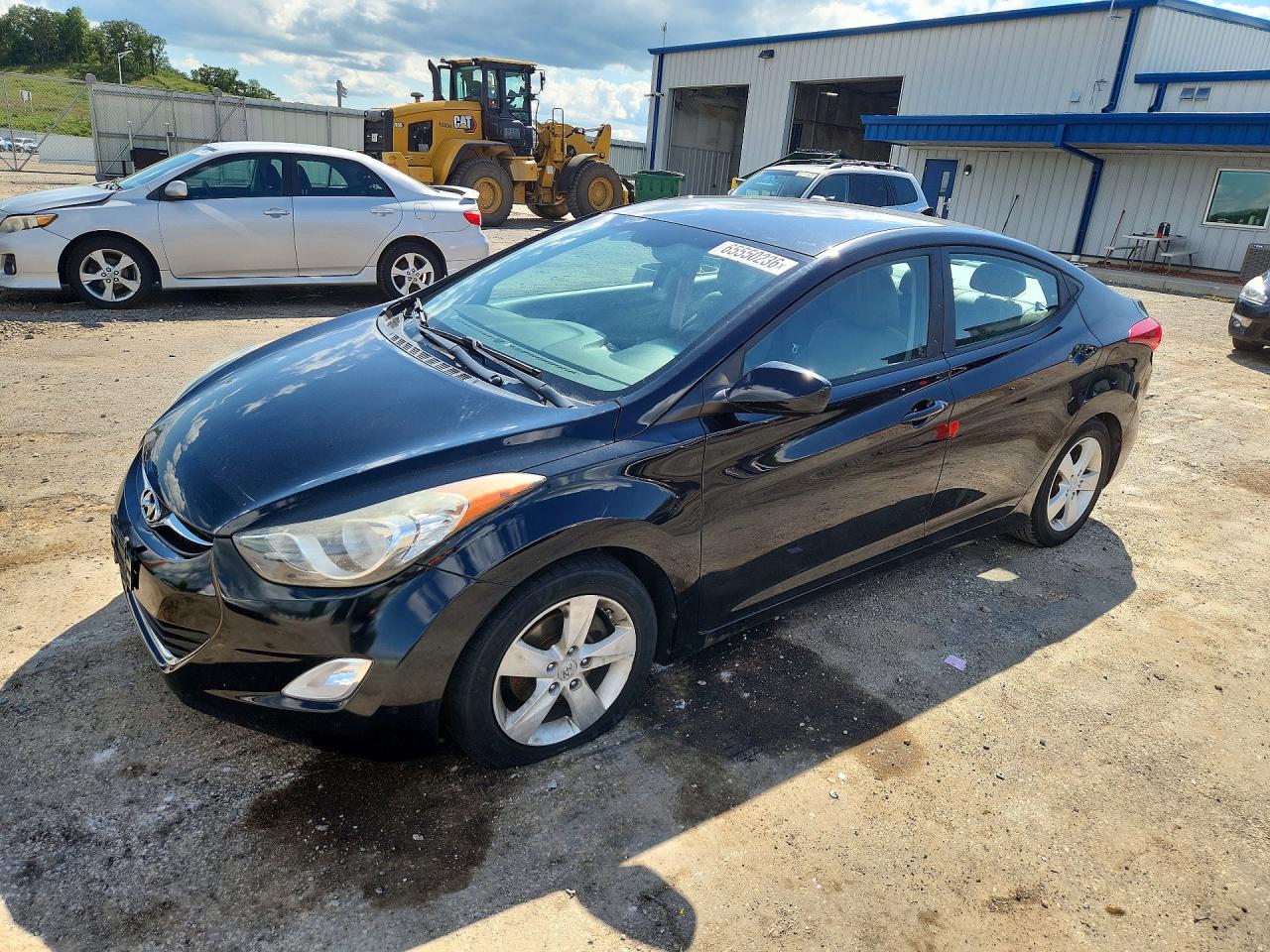 2012 Hyundai Elantra Gls Черный vin: 5NPDH4AE7CH150223