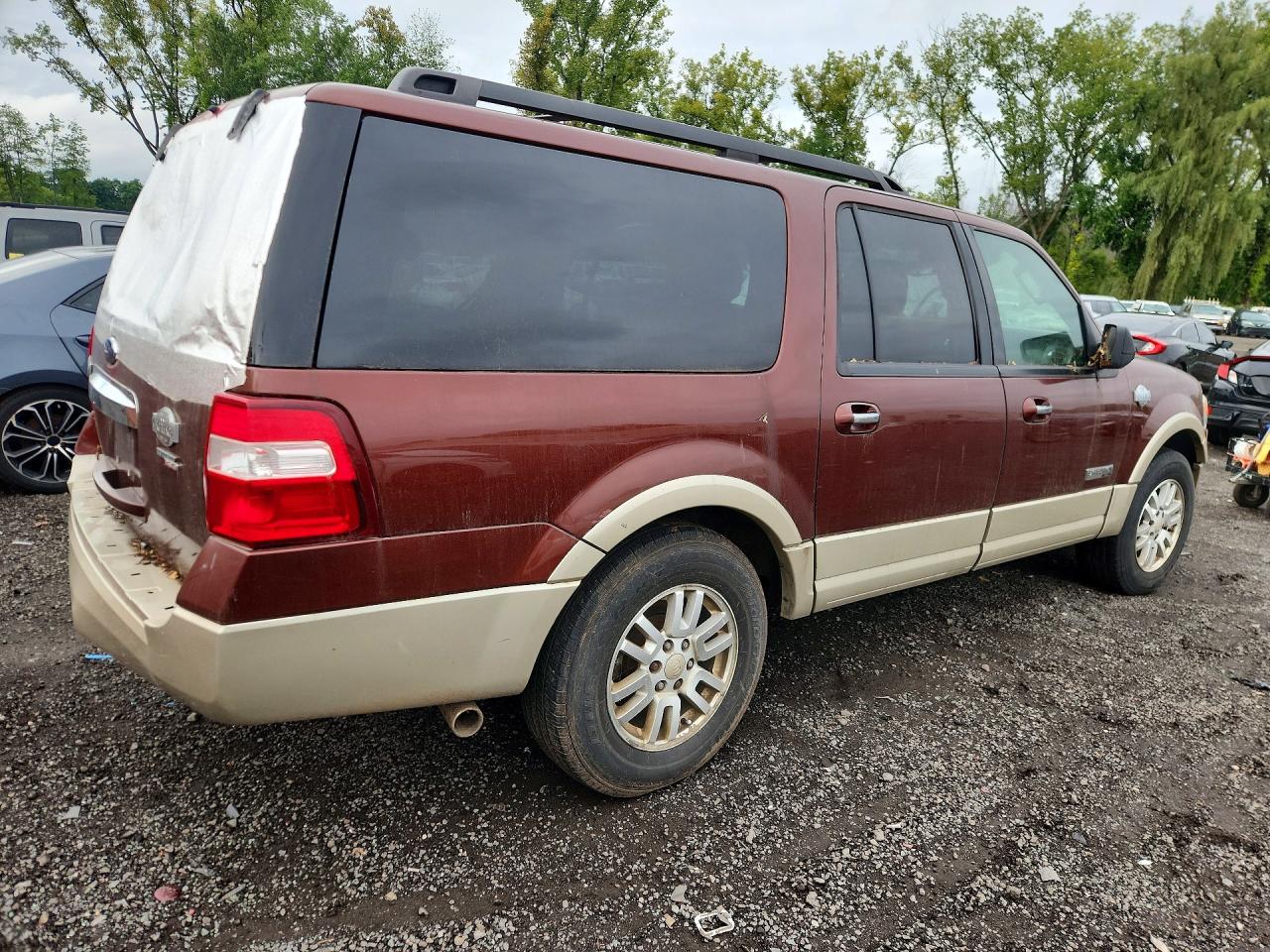 2008 Ford Expedition El Eddie Bauer Burgundy vin: 1FMFK18588LA67252