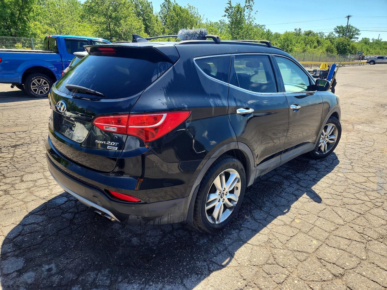 2013 Hyundai Santa Fe Sport 2.0t Black vin: 5XYZUDLA8DG074015