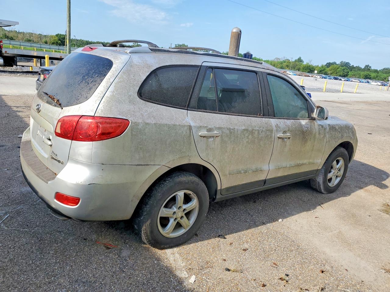 2007 Hyundai Santa Fe Gls Silver vin: 5NMSG13D87H047778
