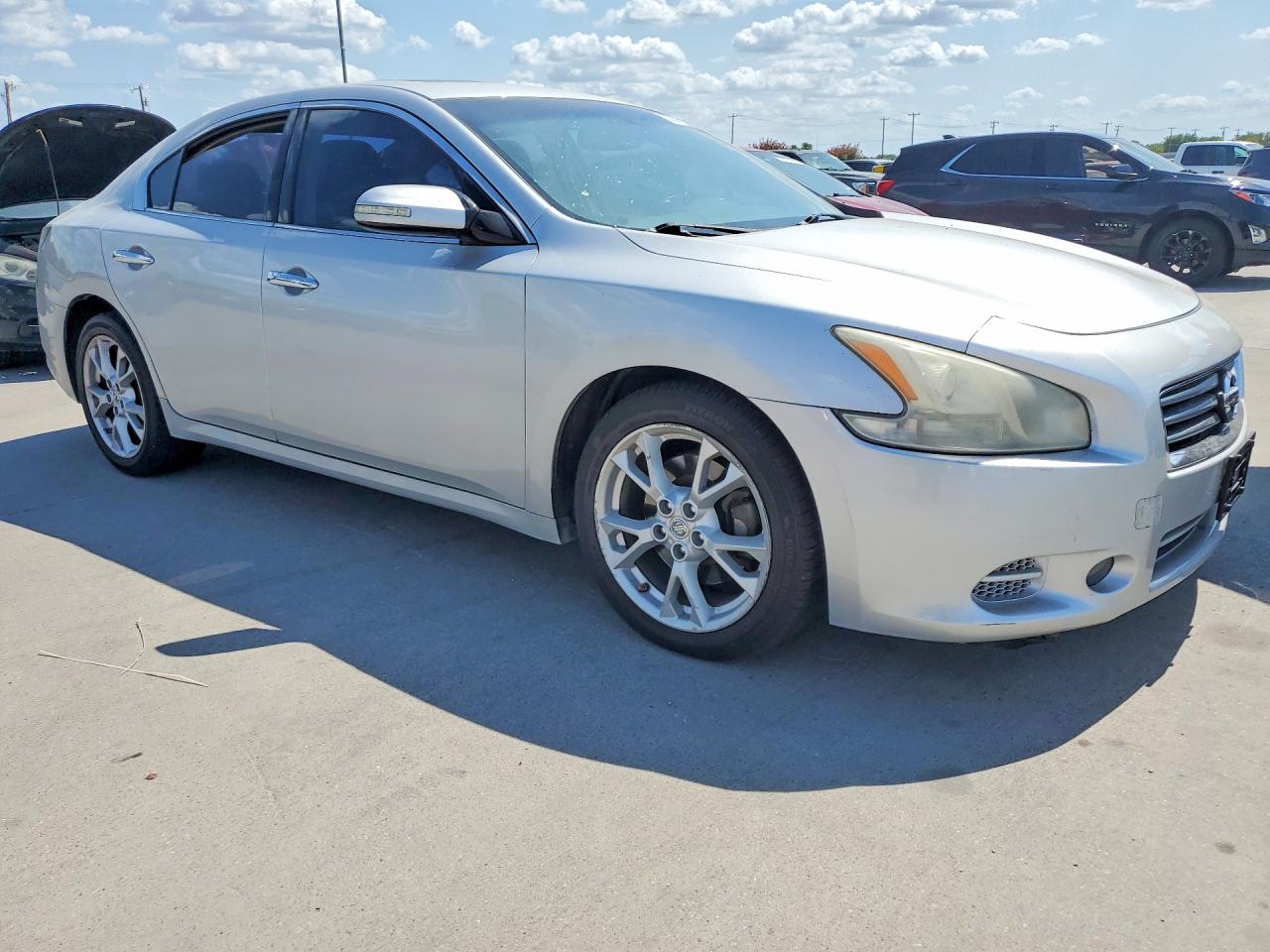 2014 Nissan Maxima 3.5 S Silver vin: 1N4AA5APXEC431080