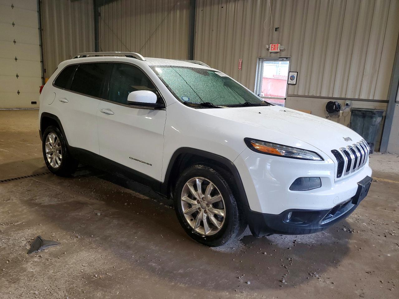 2014 Jeep Cherokee Limited White vin: 1C4PJMDS4EW296241