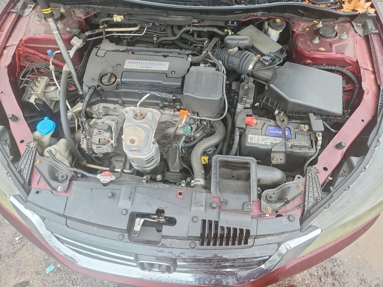 2014 Honda Accord Lx Maroon vin: 1HGCR2F35EA059435