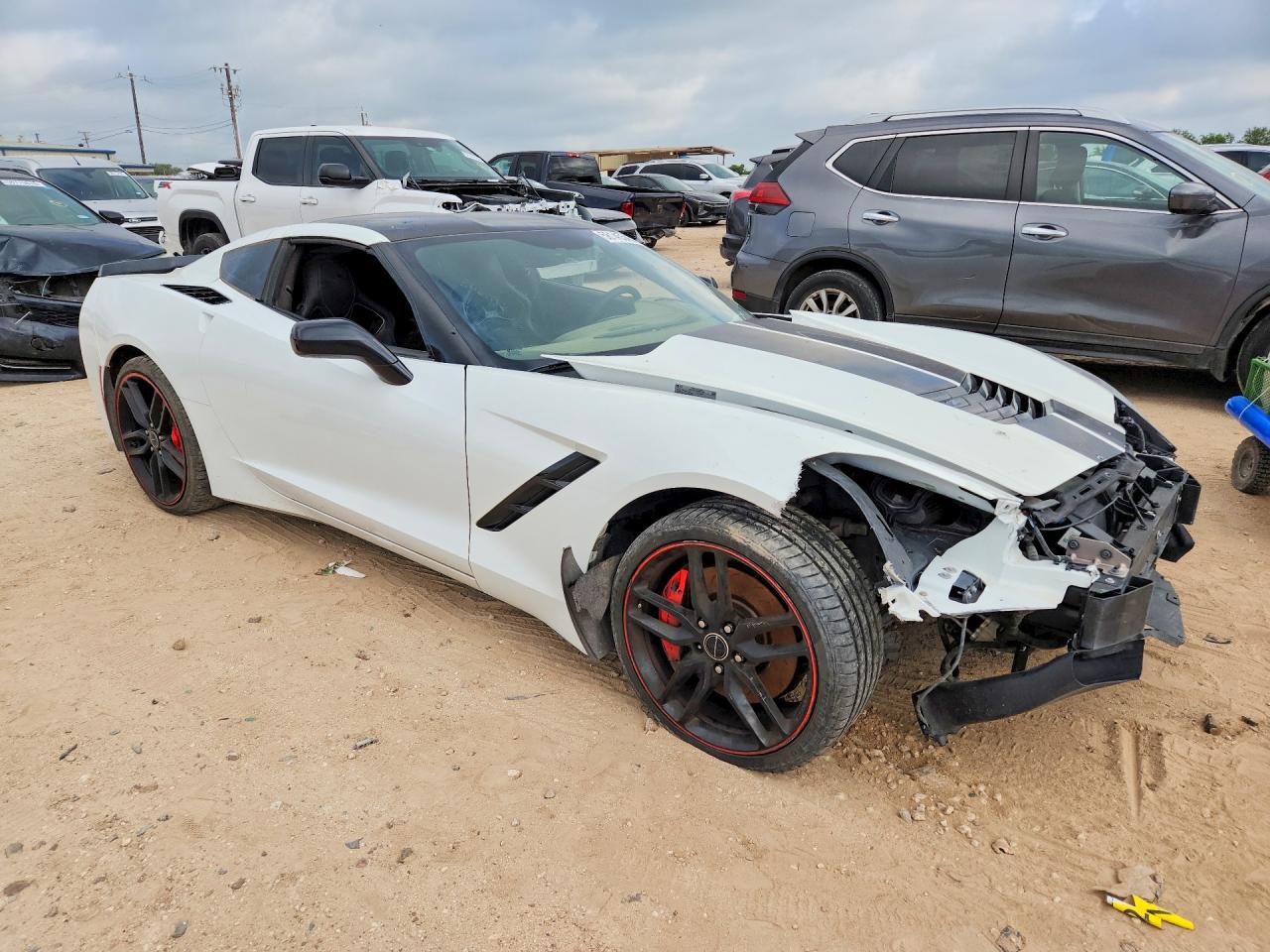 2015 Chevrolet Corvette Stingray Z51 3lt White vin: 1G1YM2D72F5120249