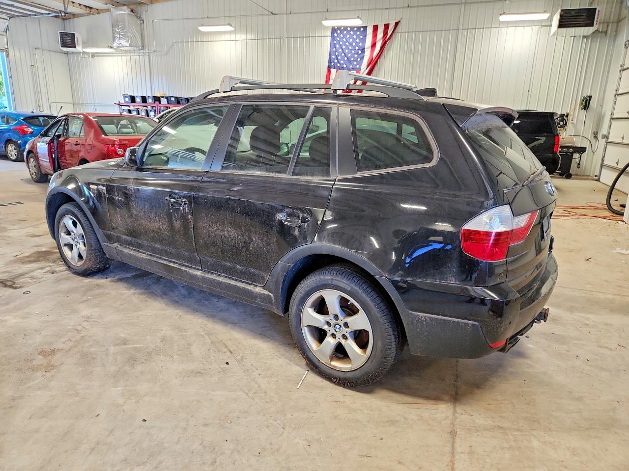2007 Bmw X3 3.0si Black vin: WBXPC93447WF09904