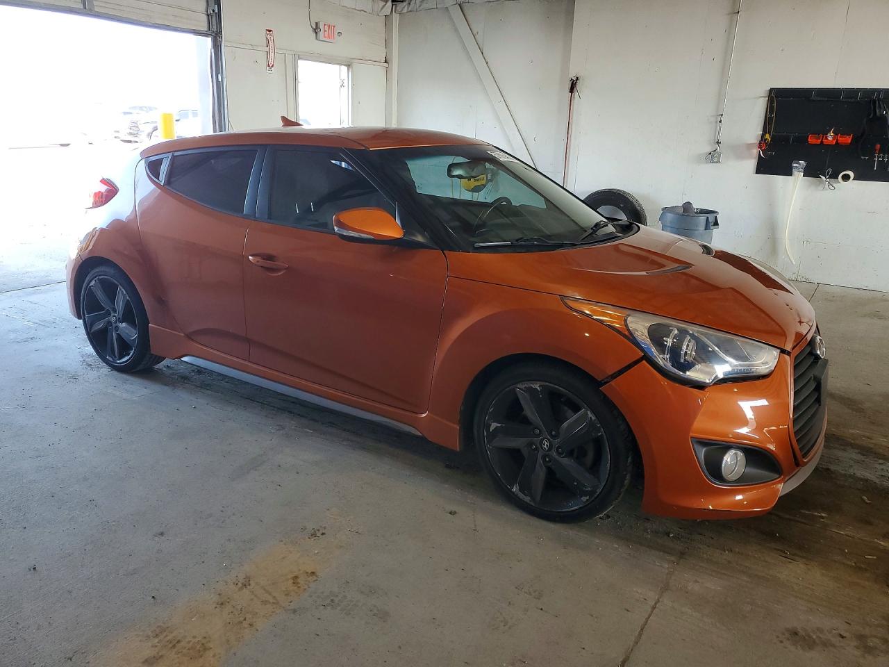 2013 Hyundai Veloster Turbo Orange vin: KMHTC6AE7DU143328