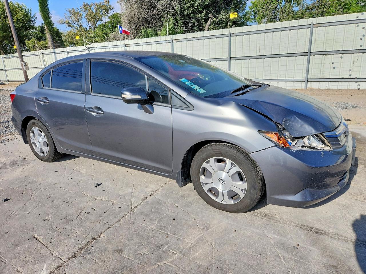 2012 Honda Civic Hybrid Gray vin: JHMFB4F2XCS010692