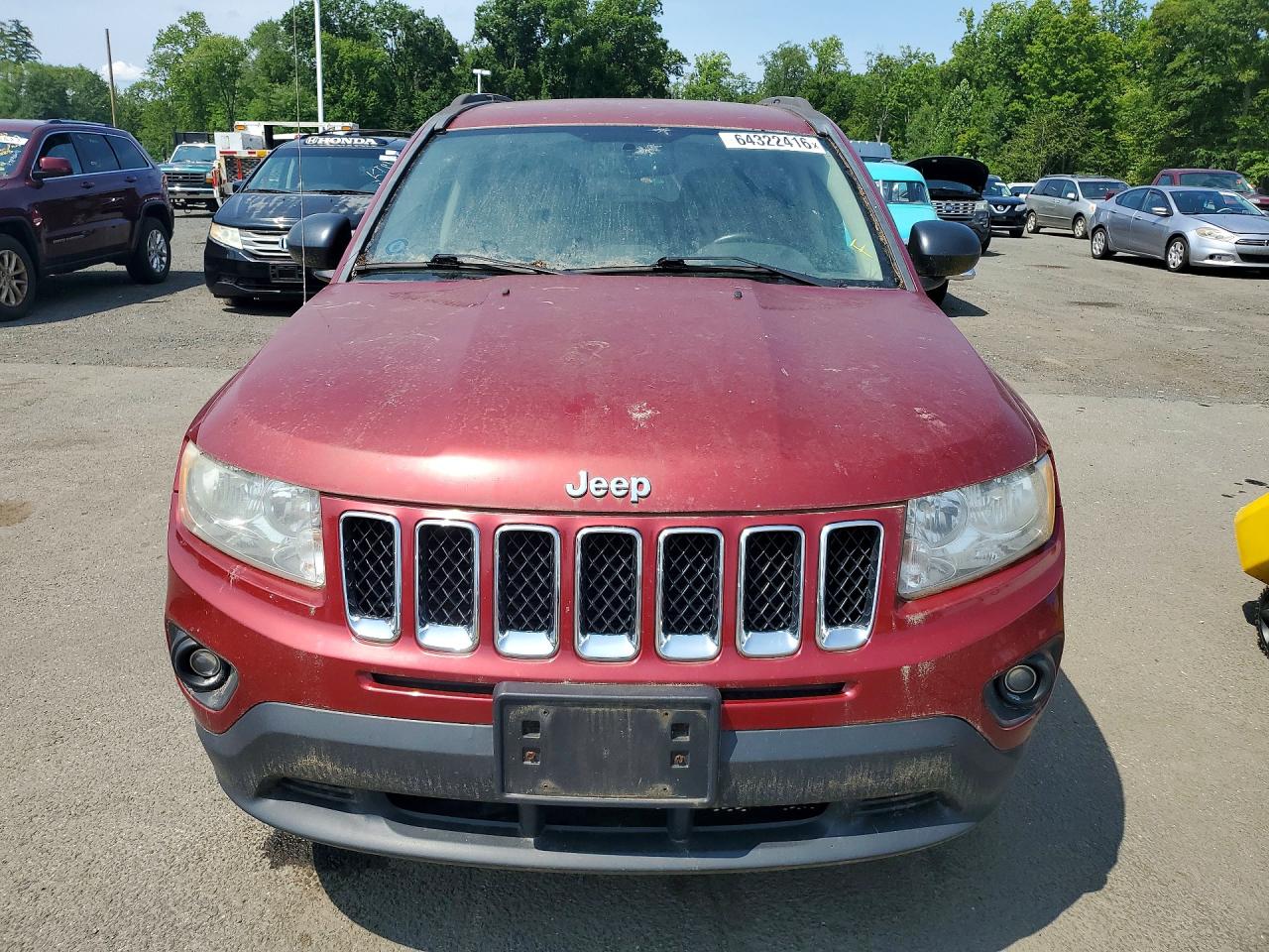 2013 Jeep Compass Latitude Red vin: 1C4NJDEBXDD253474