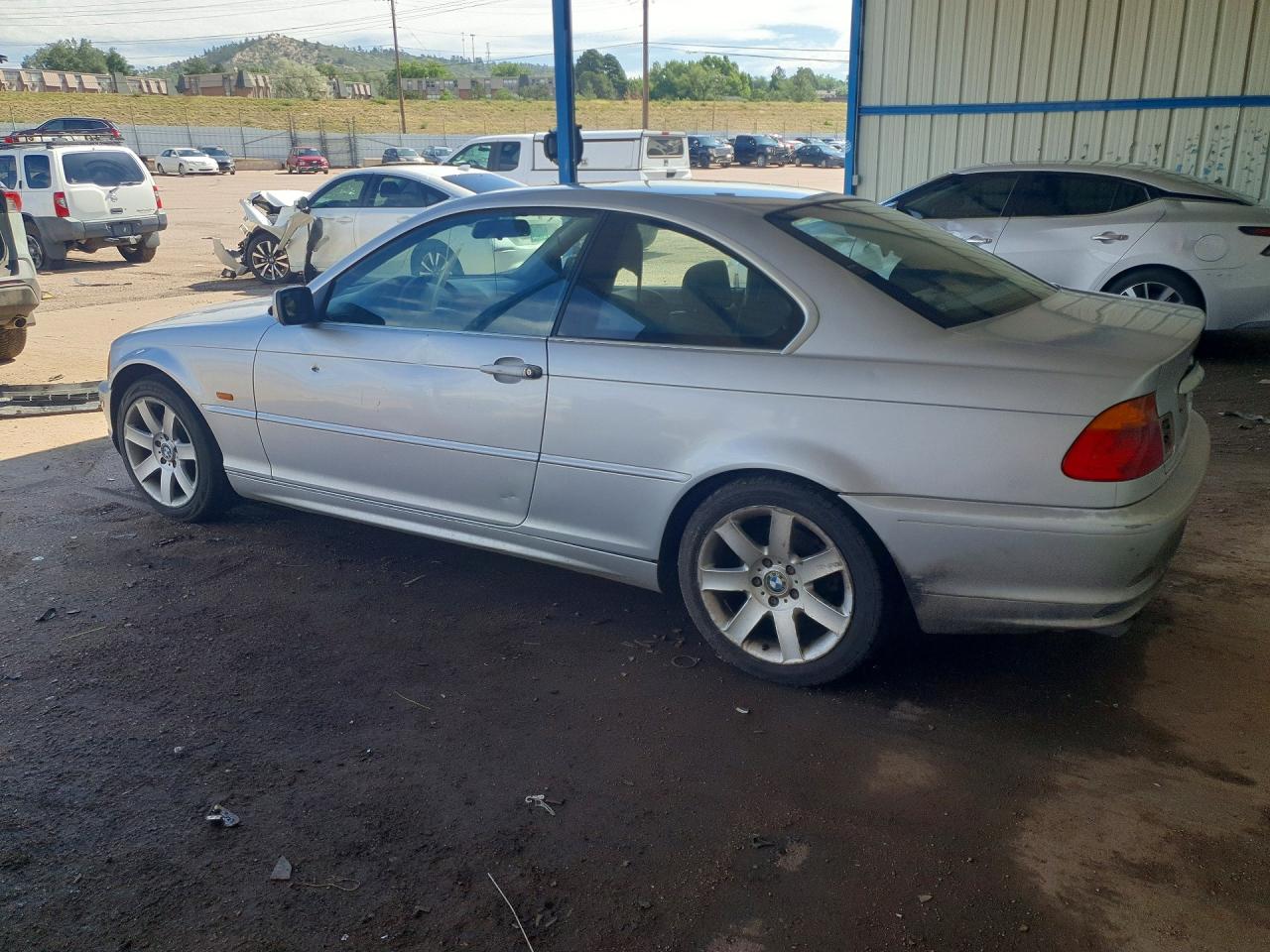 2001 Bmw 325 Ci Silver vin: WBABN33421JW49639