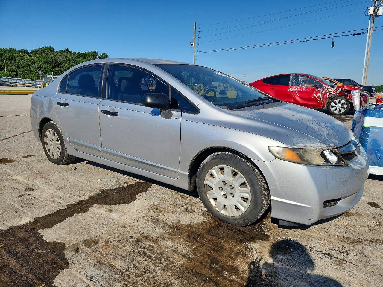 2010 Honda Civic Vp Gray vin: 2HGFA1F36AH310506