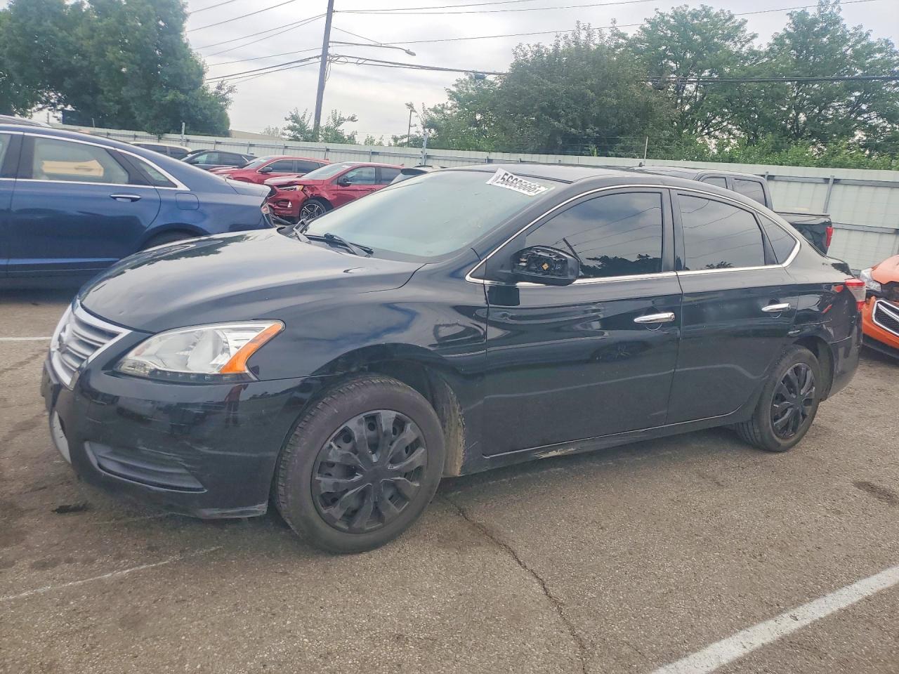2015 Nissan Sentra Sv Черный vin: 3N1AB7AP1FY265627