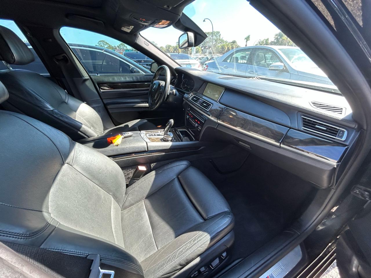 2014 Bmw 750 Li Black vin: WBAYE8C5XED134439
