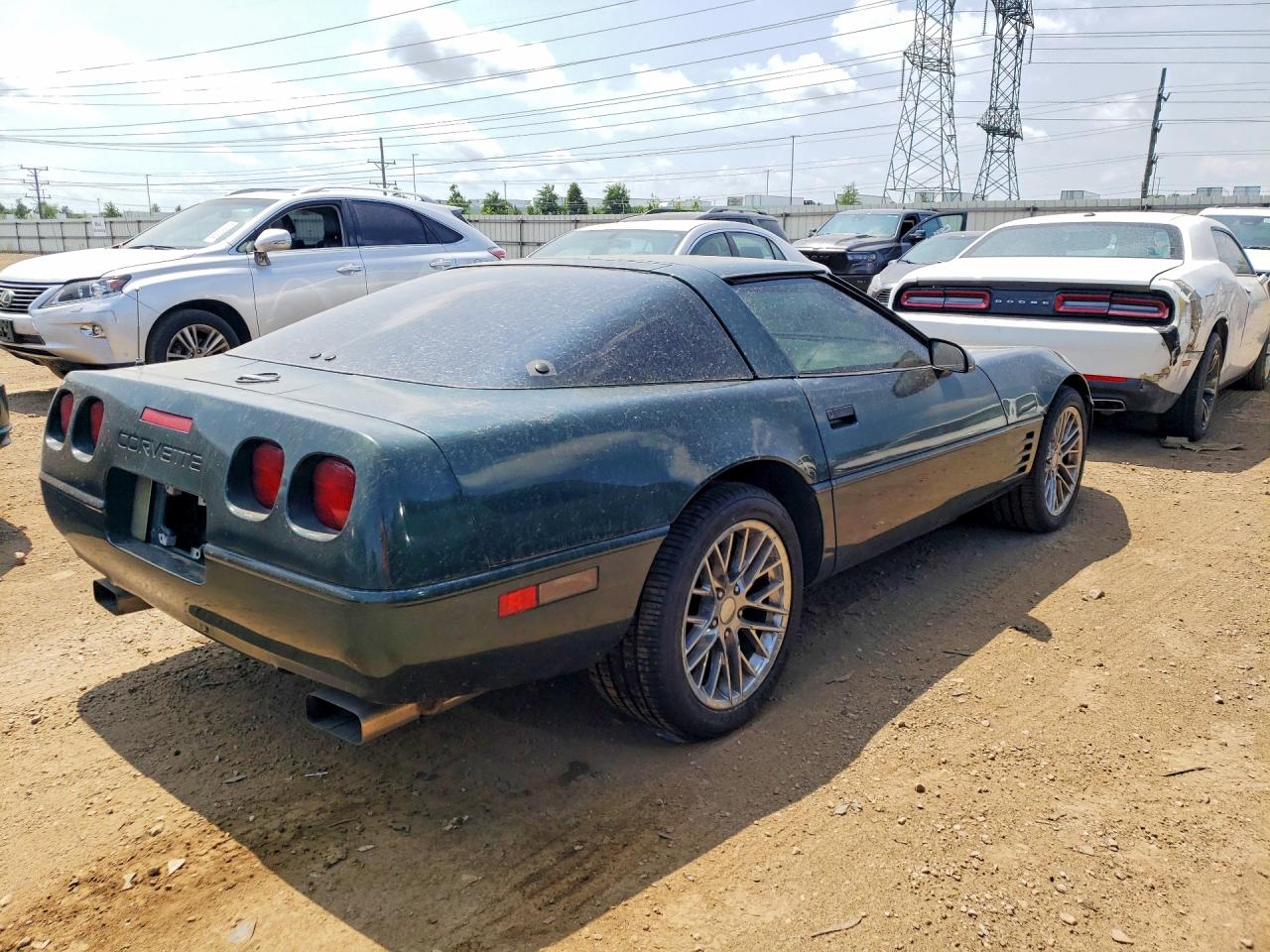 1992 Chevrolet Corvette Green vin: 1G1YY23P9N5115411